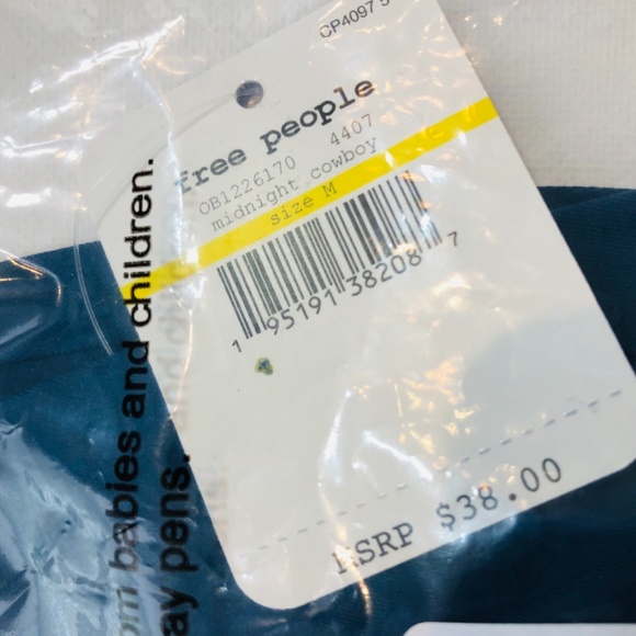 Free People Midnight Cowboy Dark Teal Oh Scuba Bra - Picture 9 of 15